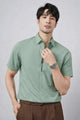 Turbo Men’s Elegant Casual Collar Shirt In Sea Foam