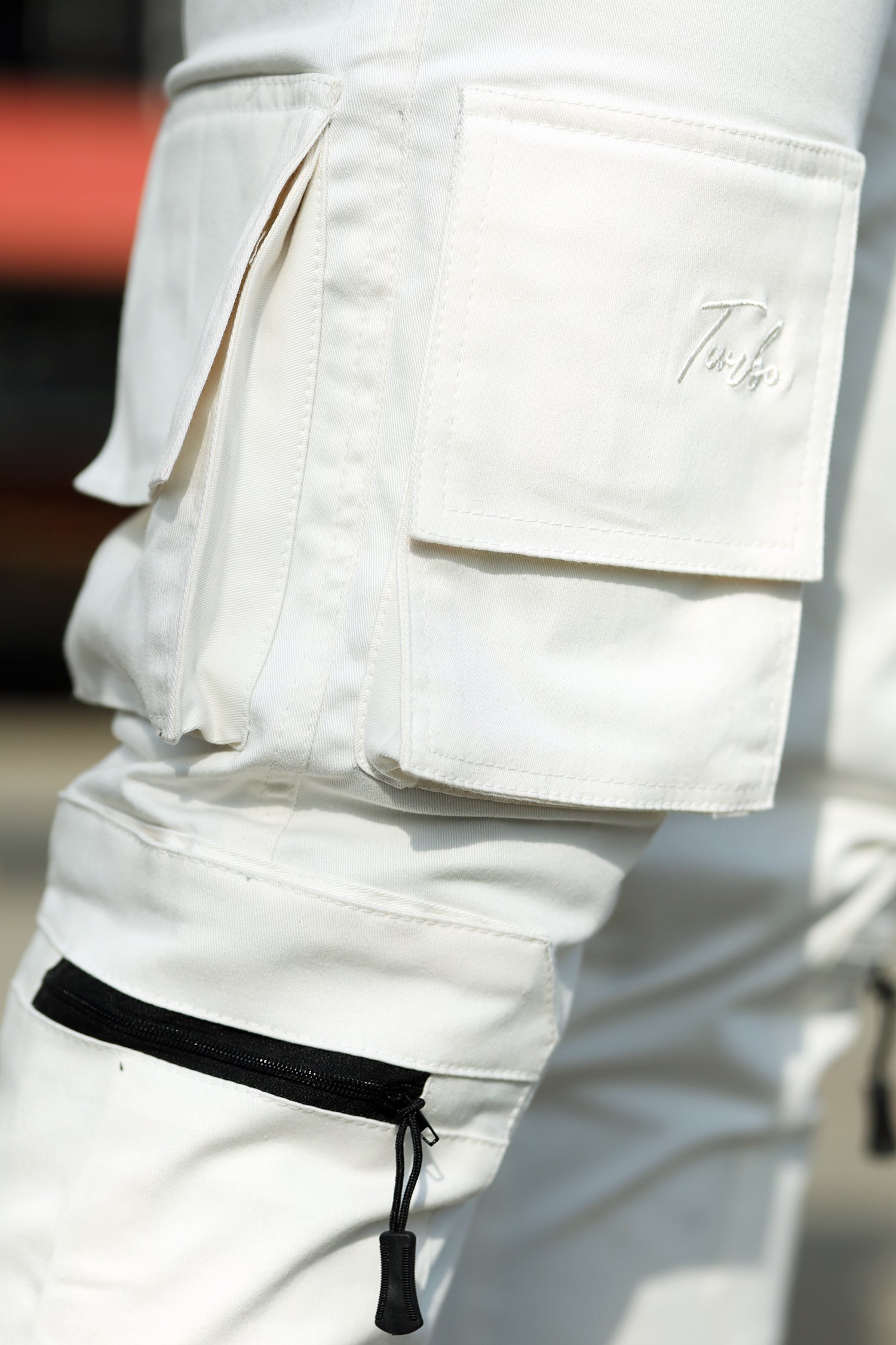 Turbo Grip Bottom Men's Cargo Trouser In White