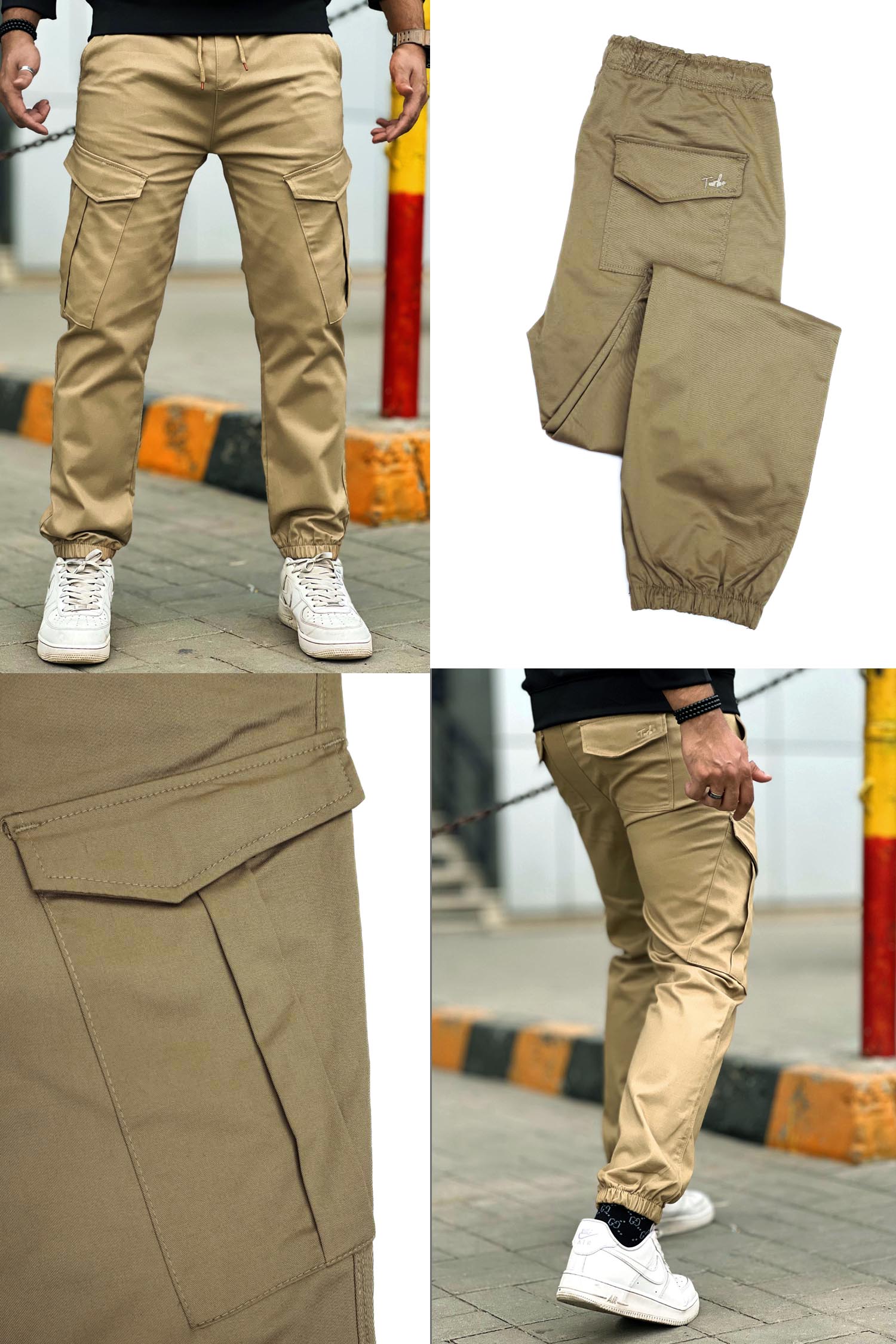 Grip Bottom Cotton Cargo Trouser