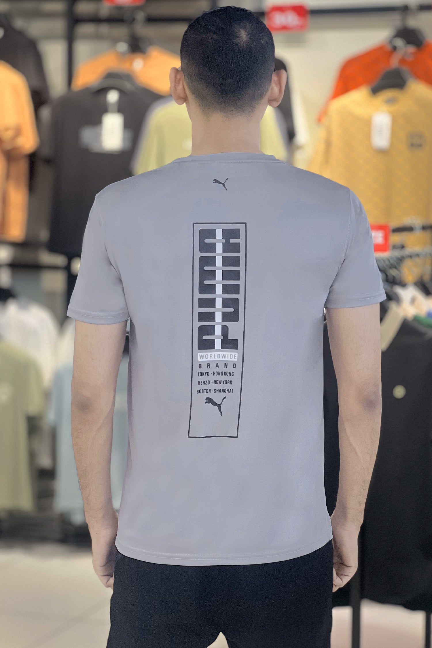 Pma Performance Dry-Fit Tee with Classic Logo In Light Grey