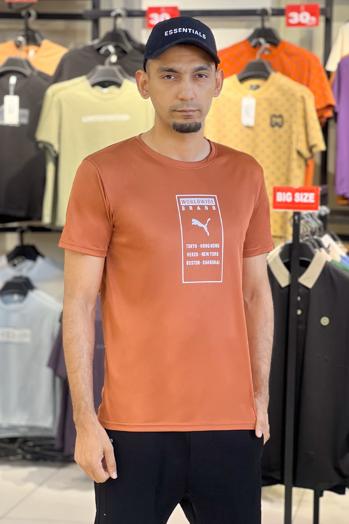 Pma Performance Dry-Fit Tee with Classic Logo In Rust