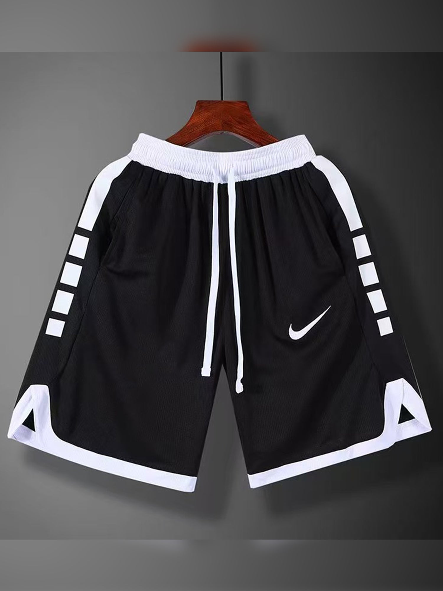 Nke Panel-Stripe Running Mesh Shorts