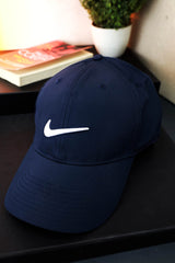 Nke Embroidered Logo Dry Fit Cap In Navy Blue