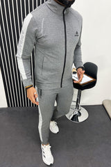 Adds Arm Writing Sportswear Men Zipper Tracksuit