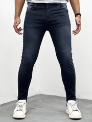 Turbo Ankle Fit Jeans In Faded Black