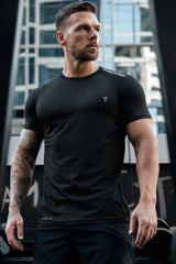 Turbo imp Reflector Aero-Fit Dry Fit Tee In Black