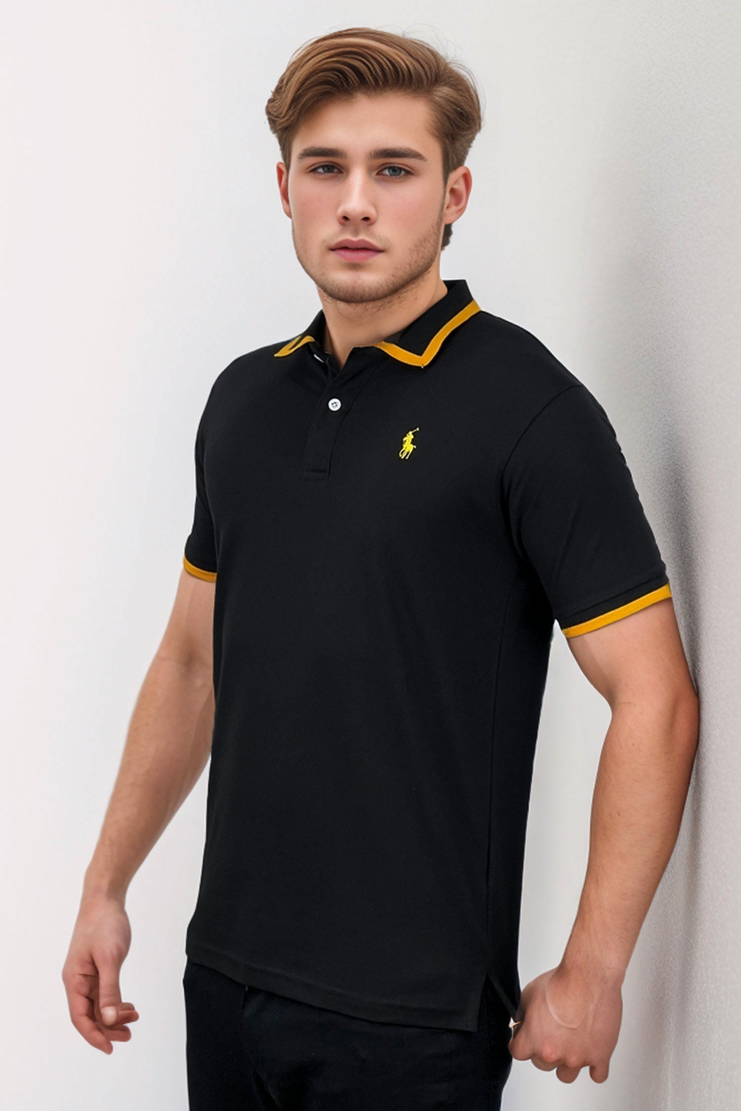 Rplh Lurn Front Logo Men Polo Shirts