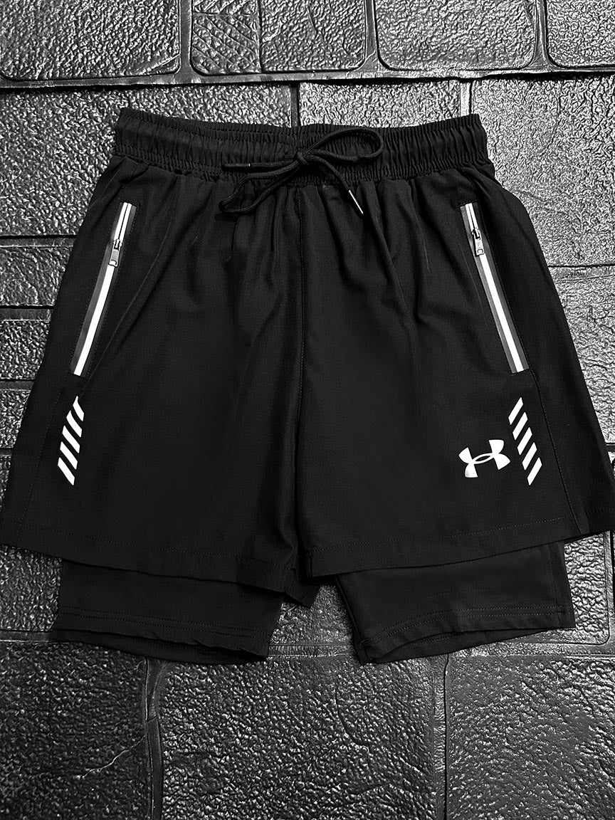 Und Arm Front Logo Compression Men Short