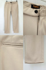 Super Elastic Slim Cotton Pant in Cream