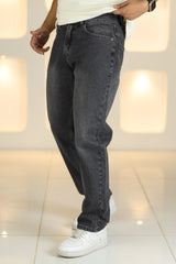 Loose Fit Choice Turbo Jeans in Charcoal Grey