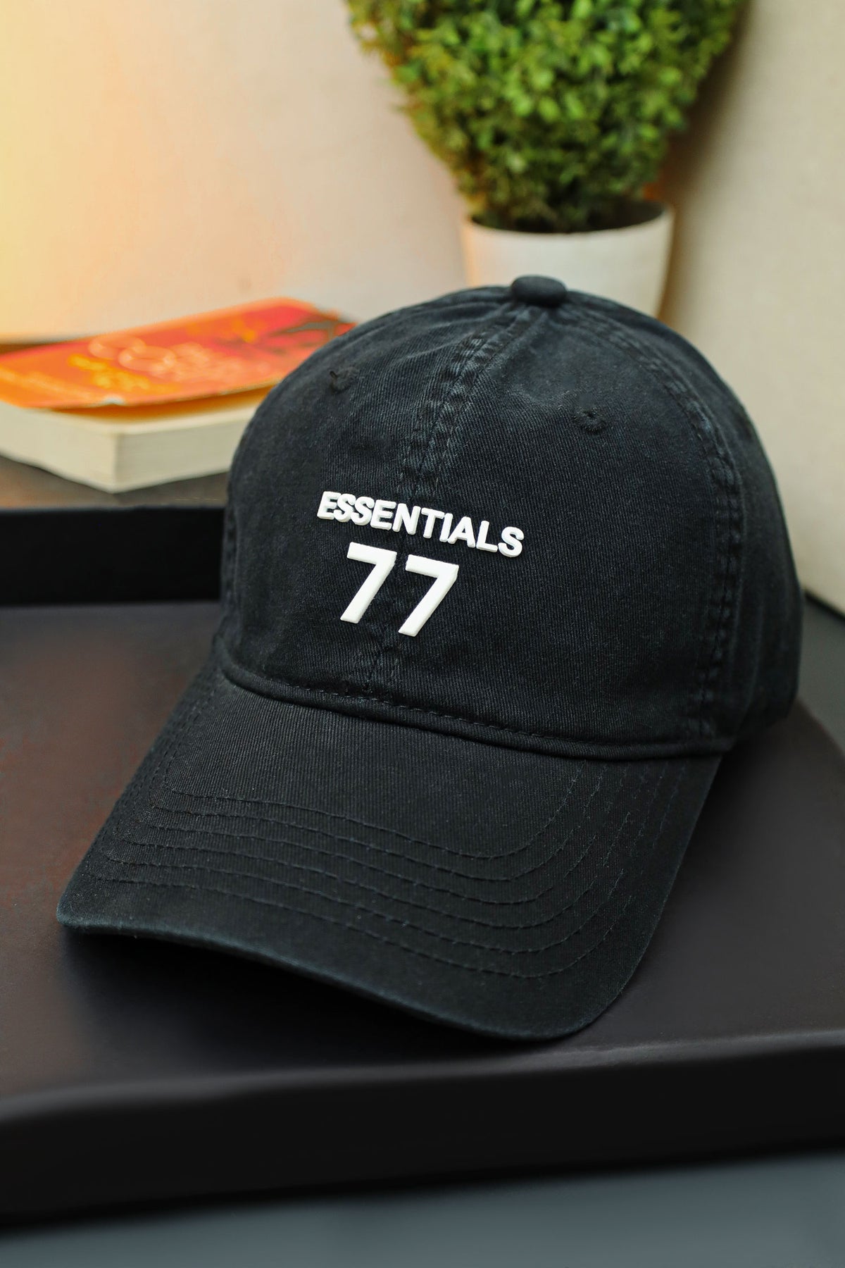 Essn-77 Imp Signature logo Cap In Black