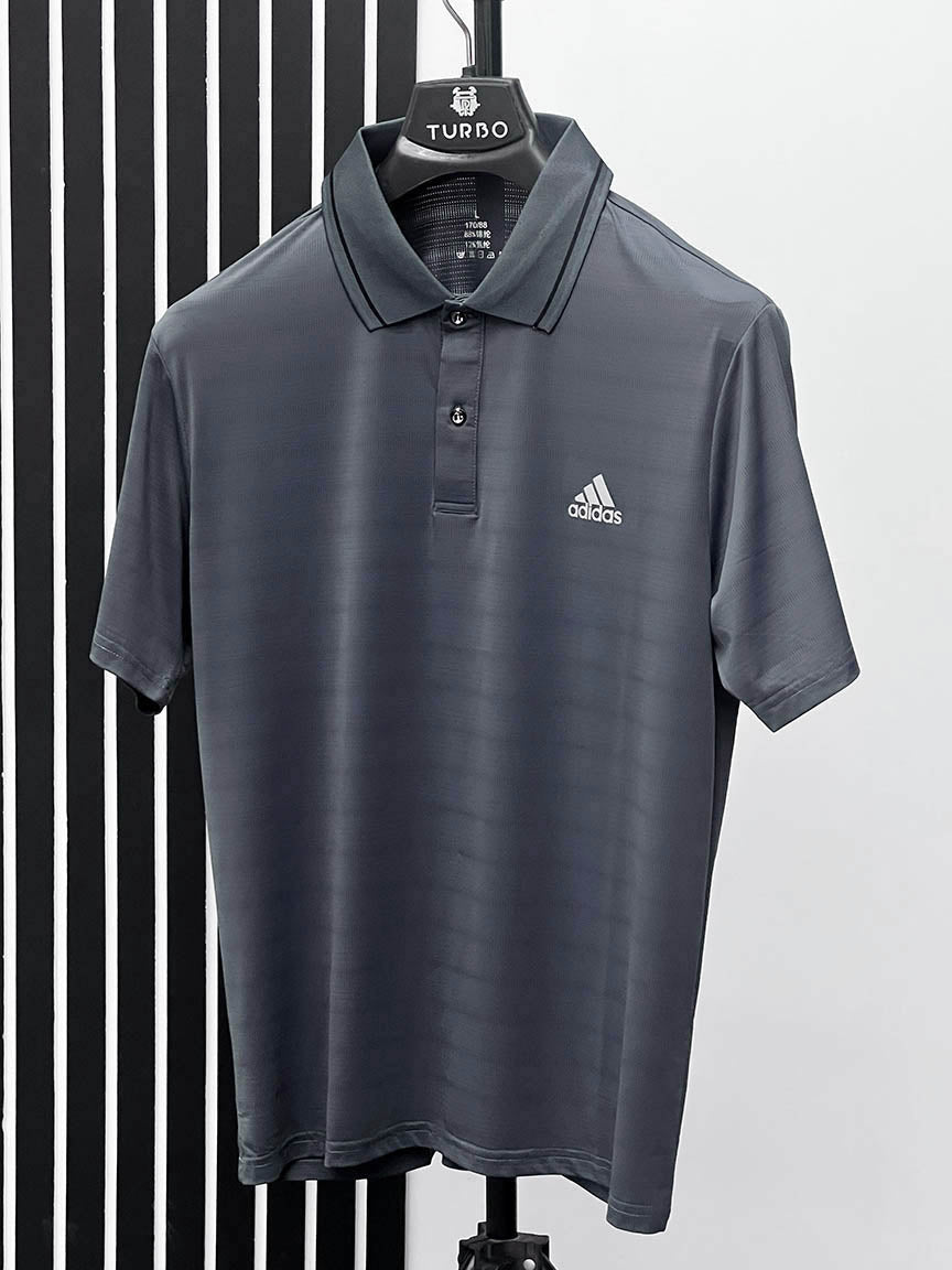 Self Textured Imported Dry Fit Polo In Light Blue