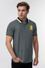 Giordno Front Logo Men Polo Shirts