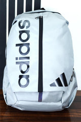 Adds Front Logo Backpack in Light Grey