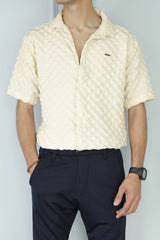 Turbo Puff Structured Pattern Casual Shirt