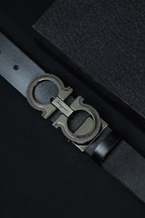 Feragamo Metal Alloy Automatic Buckle Branded Belt