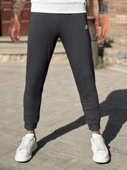 Adds Printed Logo Men Training Trouser Dark Grey