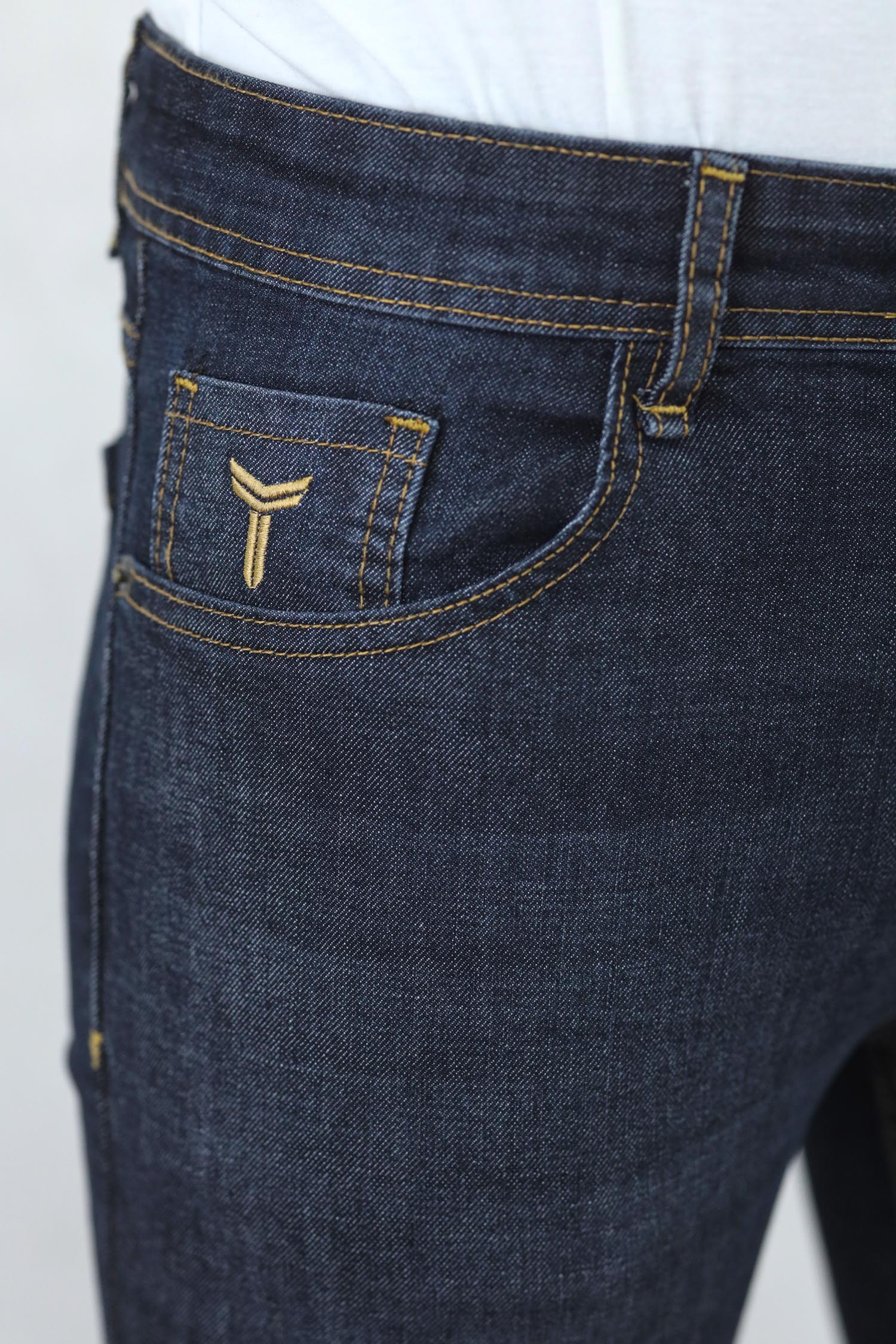 Slim Fit Turbo Jeans In Charcoal Blue