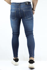 Ankle Fit Turbo Jeans In Stone Blue