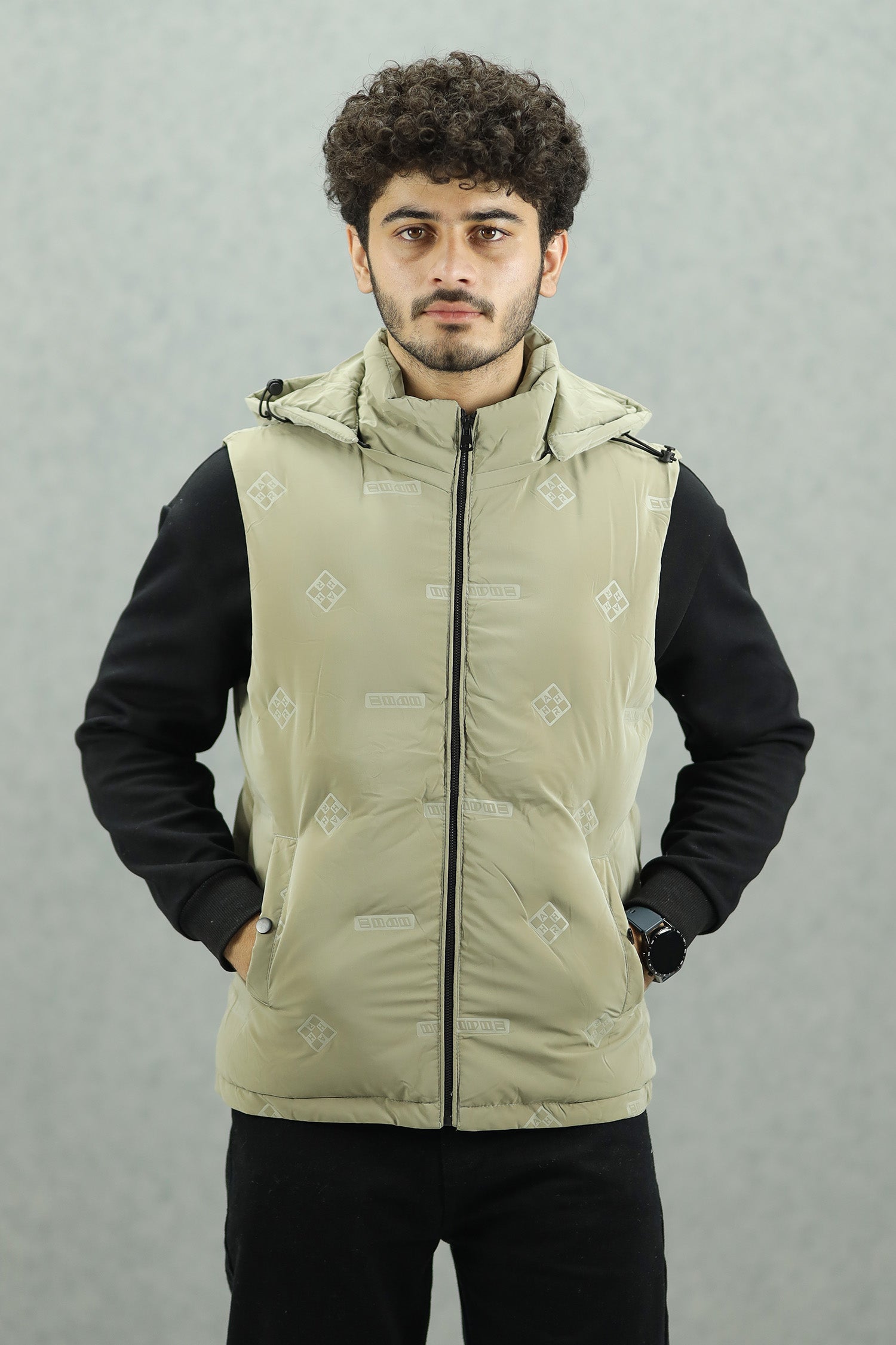 Winter Perfect Quilted Detachable Hood Imported Men's Gilet