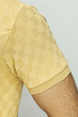 Self Texture Turbo Logo Polo Shirt In Light Skin