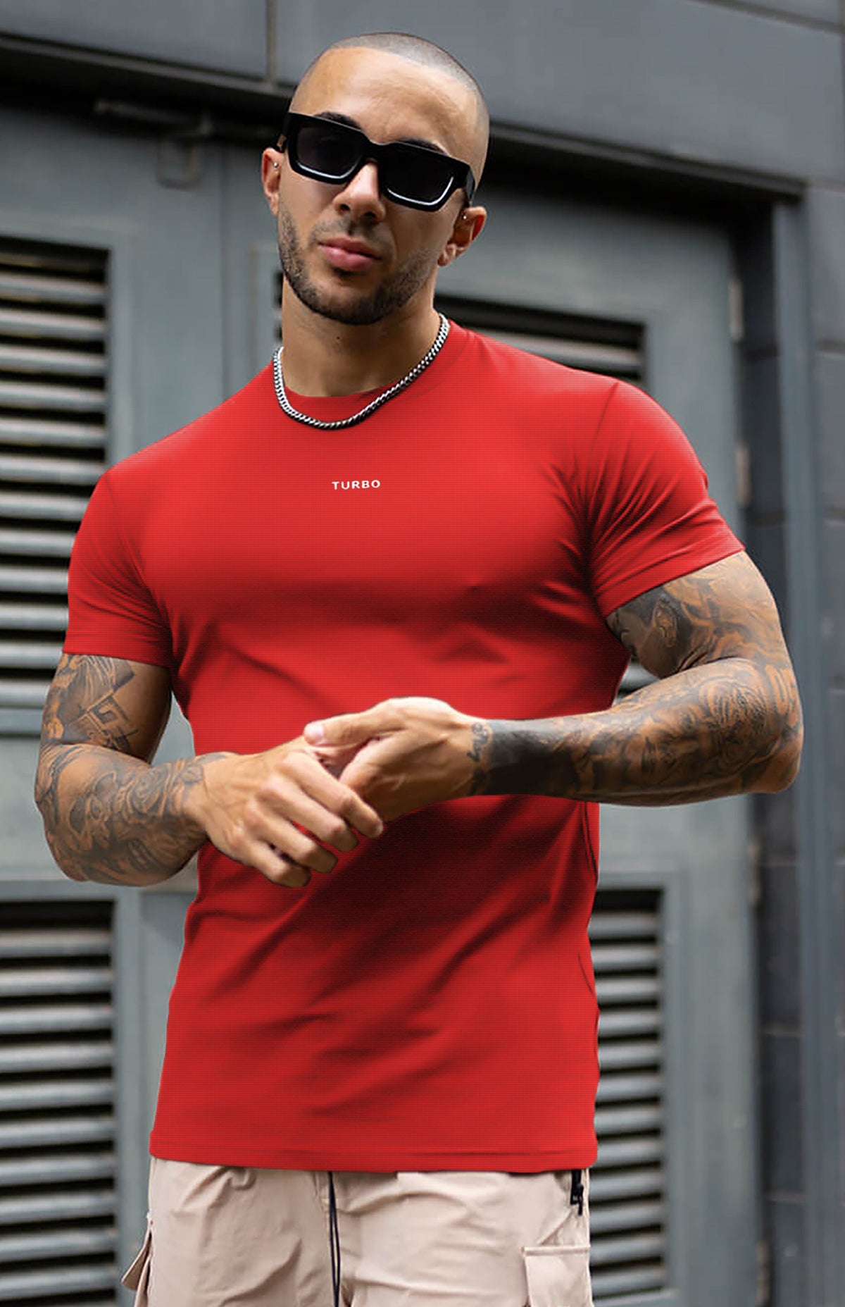 Turbo imp climacool dryfit Tee In Red