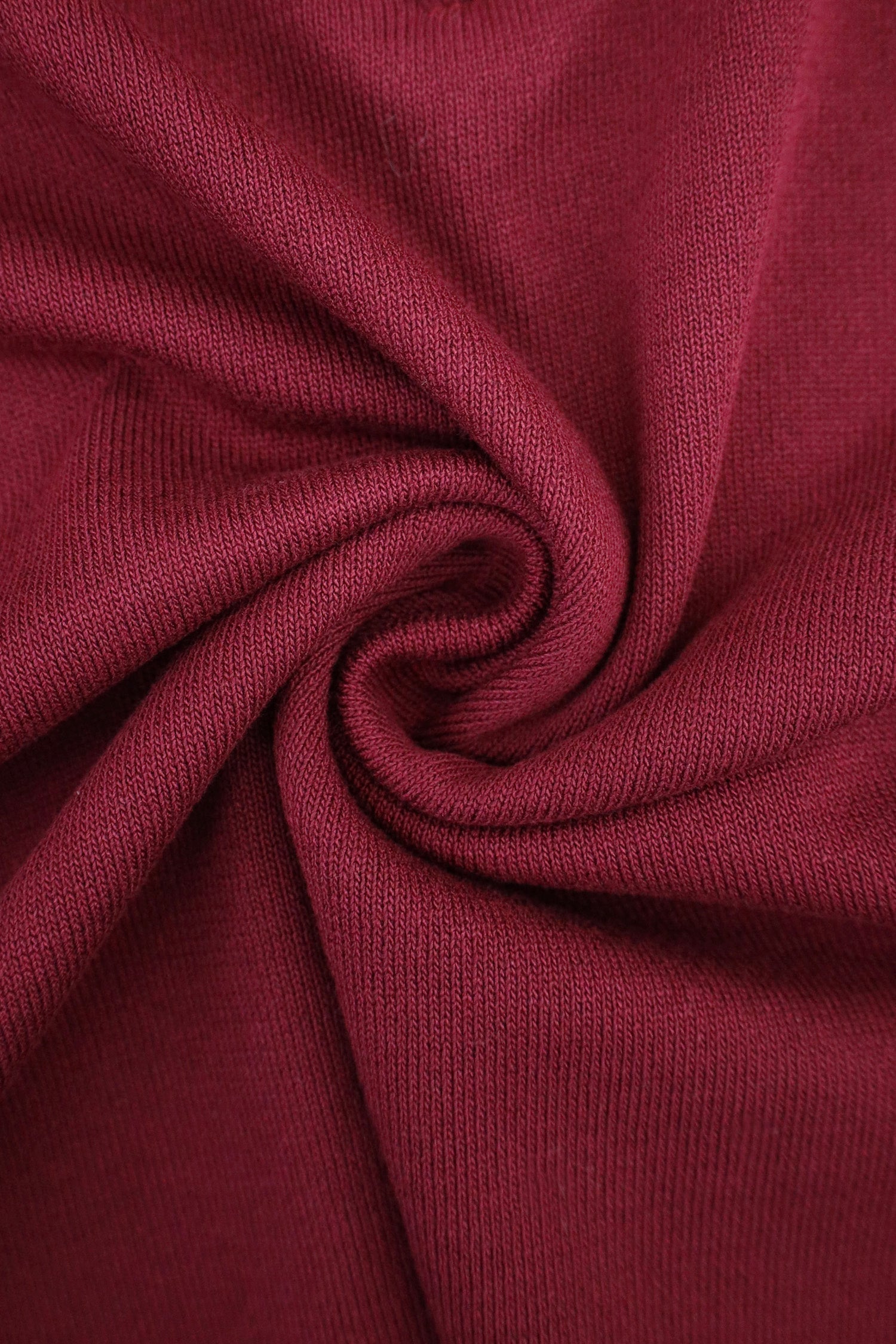 Half Zip Style Cropped Collar Jumper Polo Shirts in Maroon
