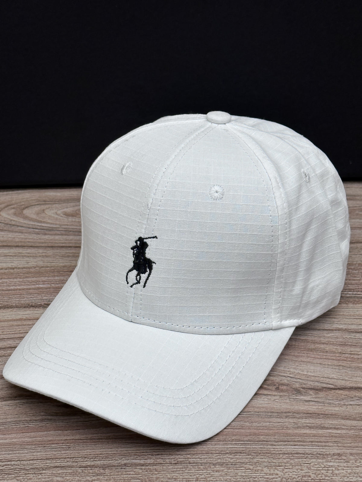 Polo Front Logo Cap In White