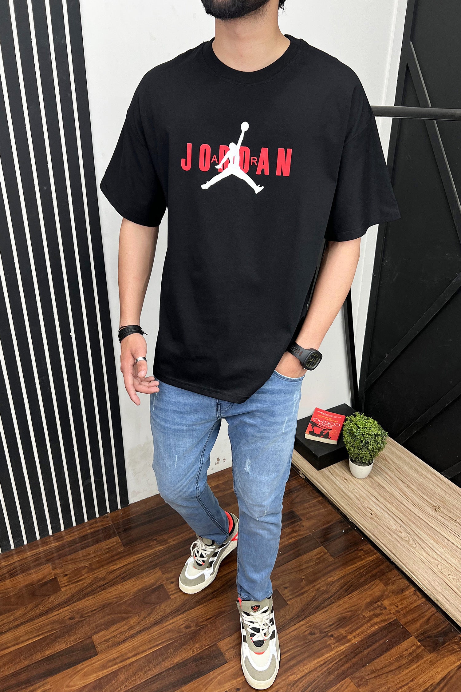 Jordn Front Logo Oversized T-Shirt