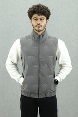 Modern Bubble Quilted Detachable Hood Imported Men's Gilet