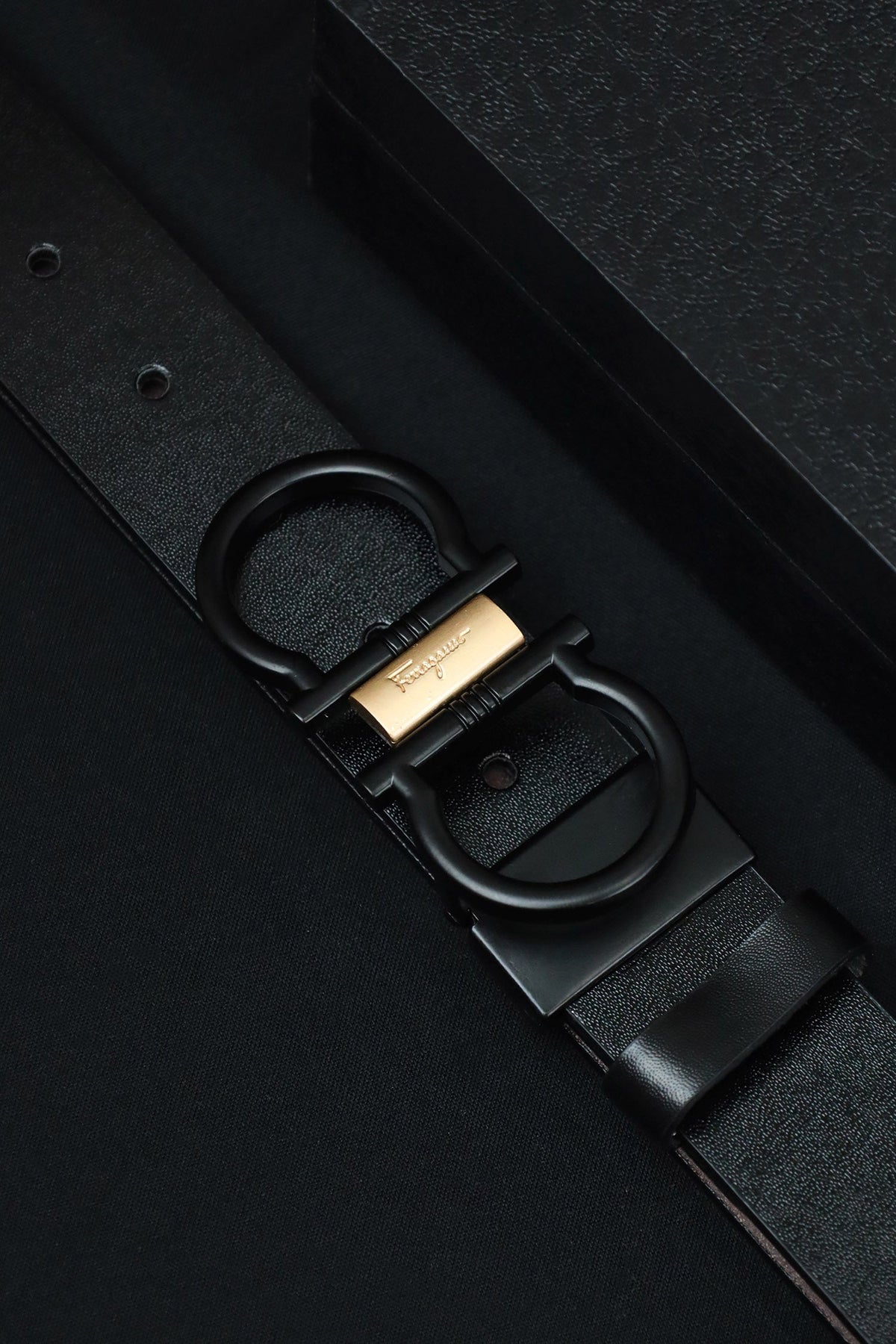 Feragmo Metal Alloy Automatic Buckle Branded Belt