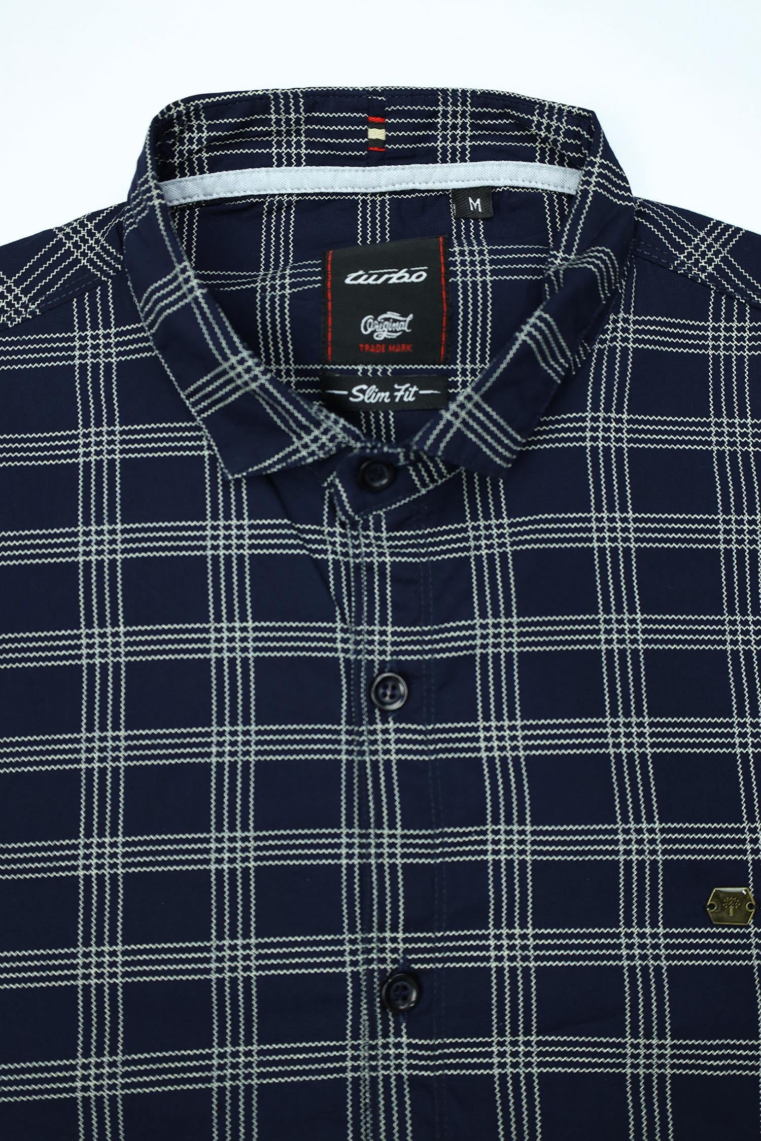 All Over Checked Design Full Sleeve Casual Shirt