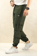 Turbo 8 Pockets Style Micro Slimfit Trouser In Olive