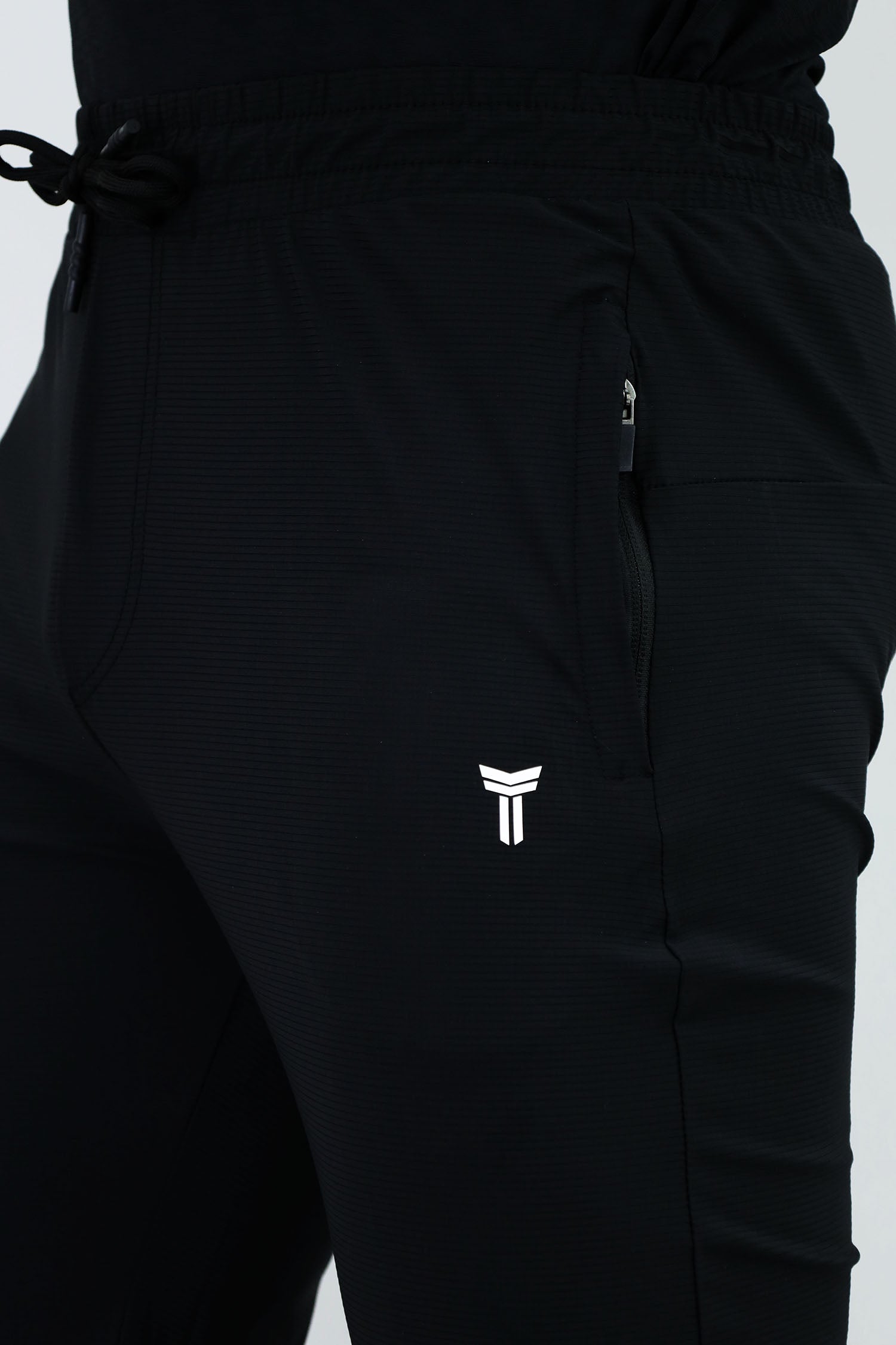 Turbo Self Texture Men Training Trouser In Black