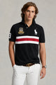 Plo Rph Lren Custom Slim Fit Crest Mesh Men's Shirt