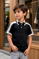 Hcket Contrast Collar Detailing Younger Kids Polo Shirt