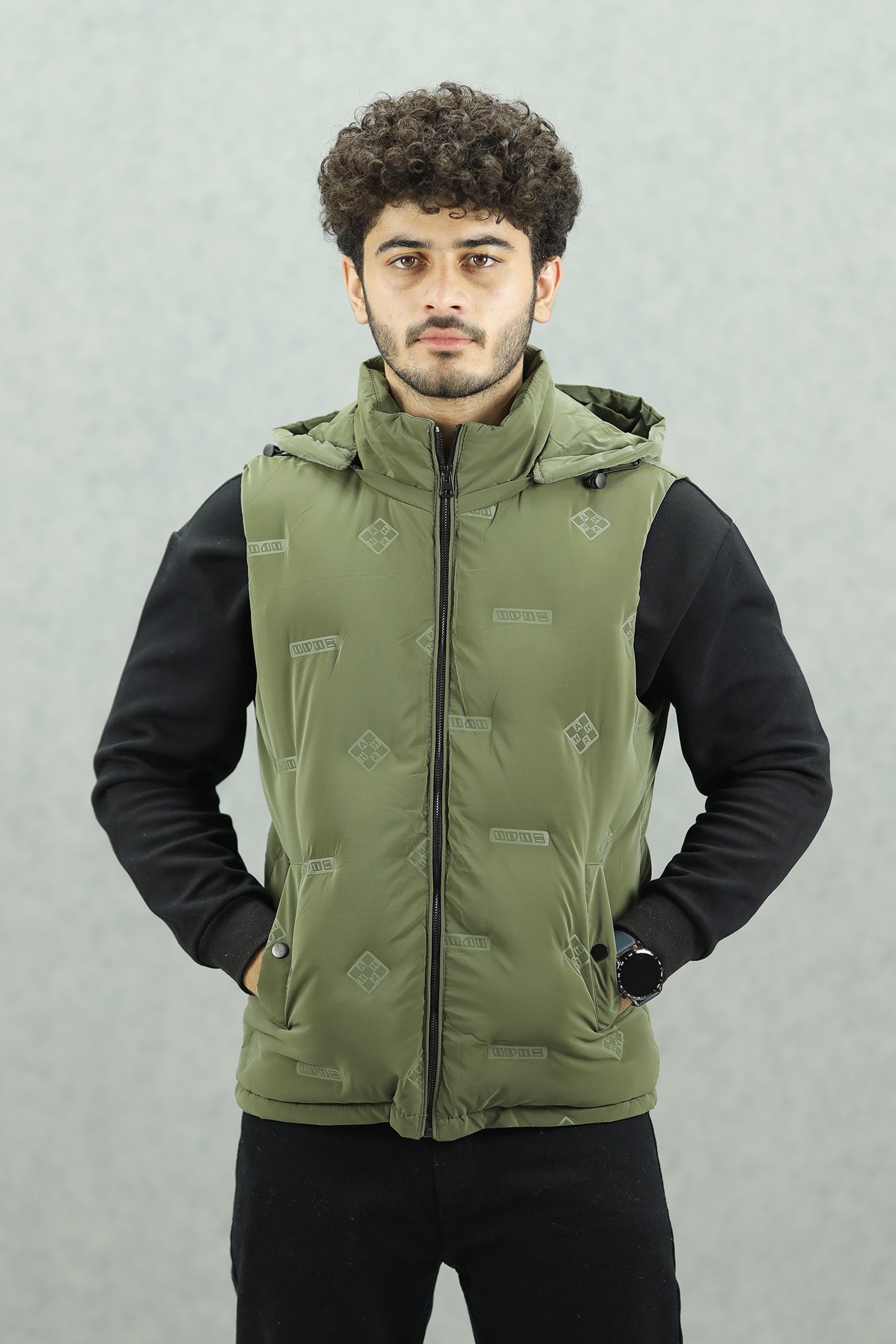 Winter Perfect Quilted Detachable Hood Imported Men's Gilet