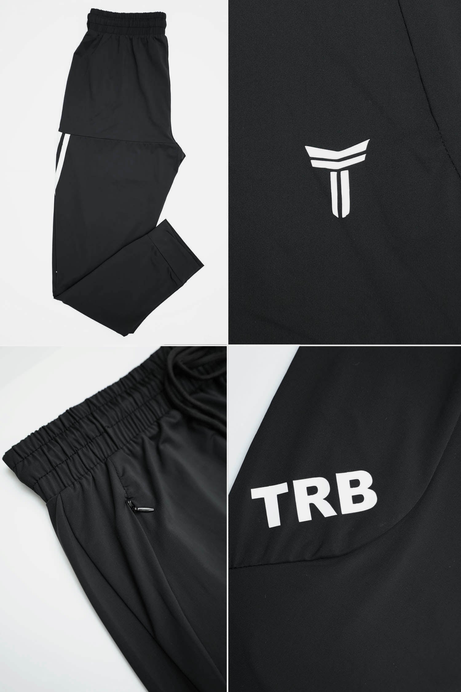 Turbo Side Stripes Sportswear Trouser In Black