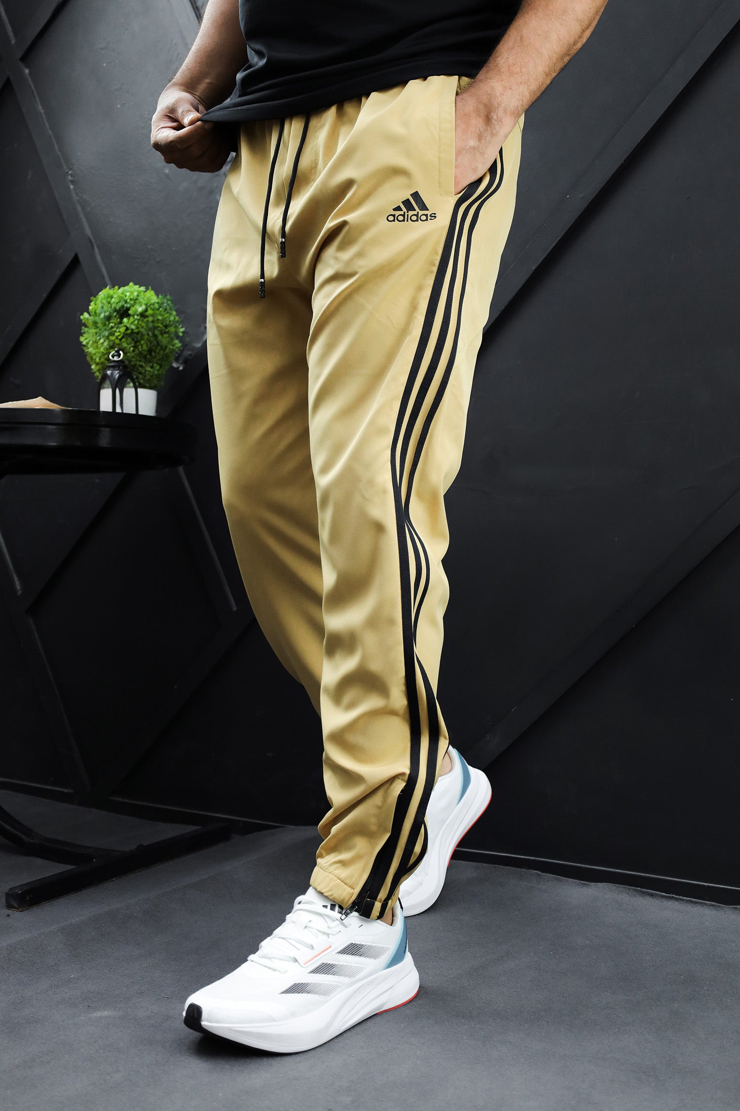 Adds Stripe Zip Bottom Sportswear Trouser