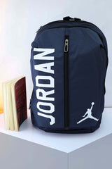 Jrdn Front Logo Backpack In Navy Blue
