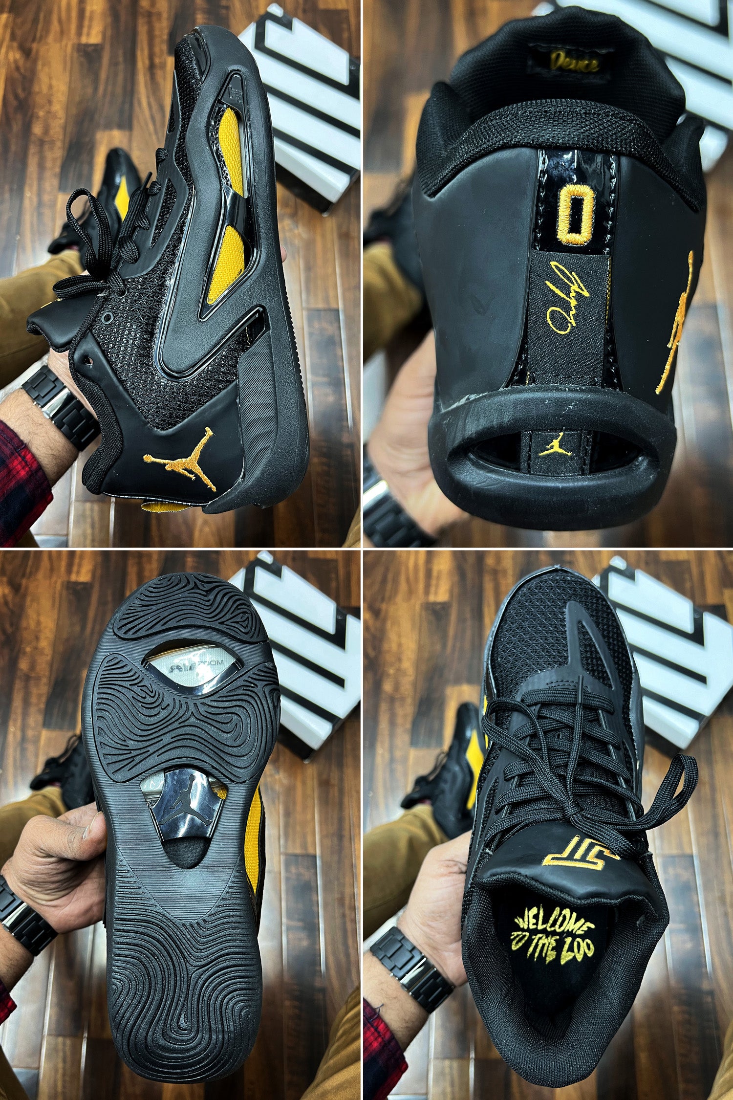 Jrdn Tatum 1 Sneakers In Black&Mustard