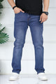 Turbo Refined-Cut Tailored Slim Fit Jeans In Navy Blue