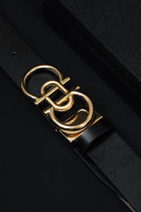 Feragmo Metal Alloy Automatic Buckle Branded Belt