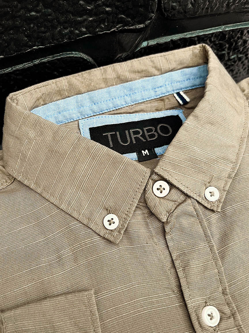Self Textured Cotton Shirt