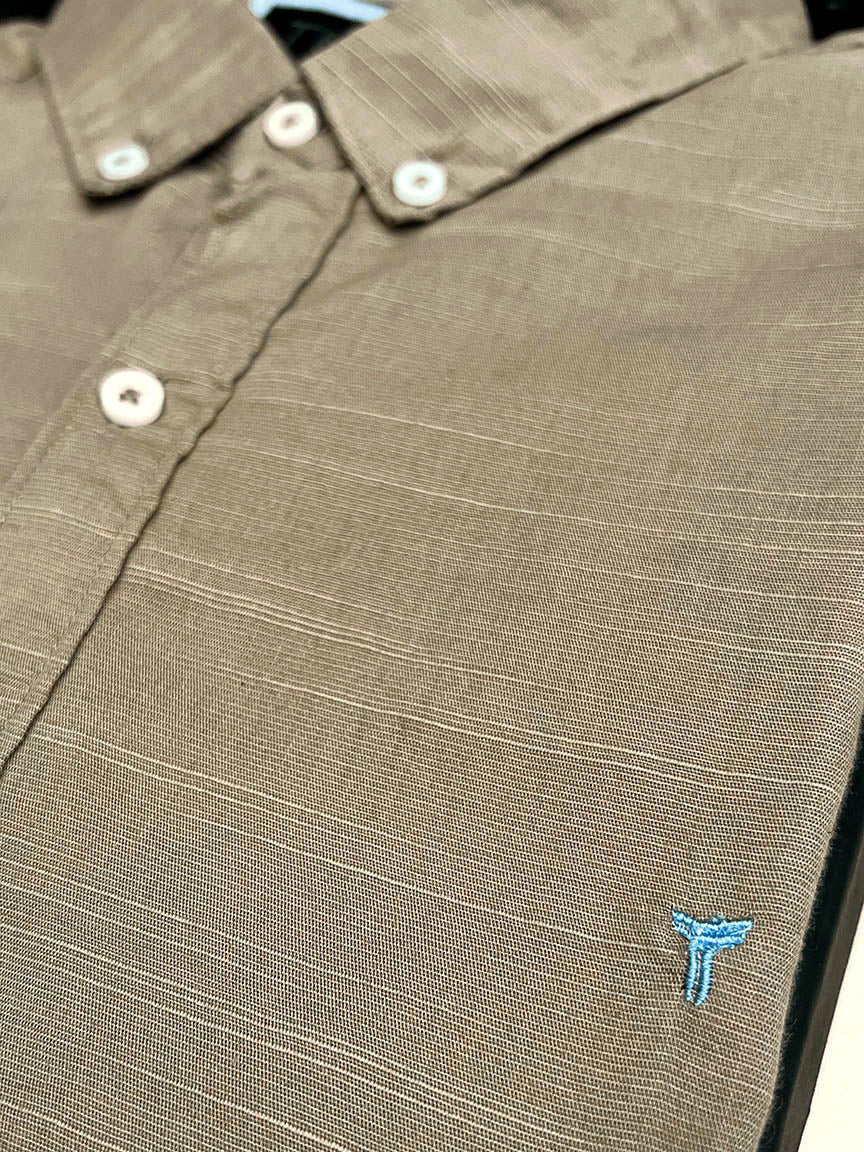 Self Textured Cotton Shirt