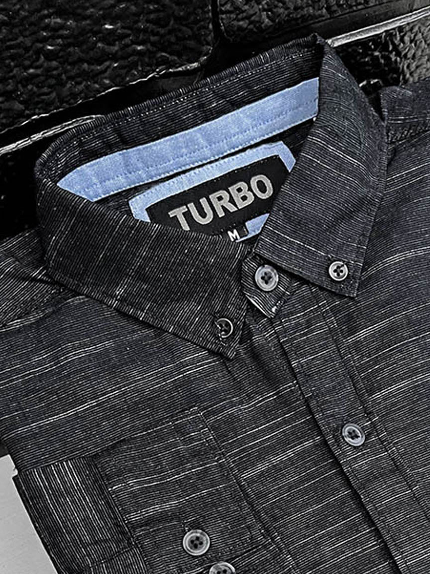 Self Textured Cotton Shirt