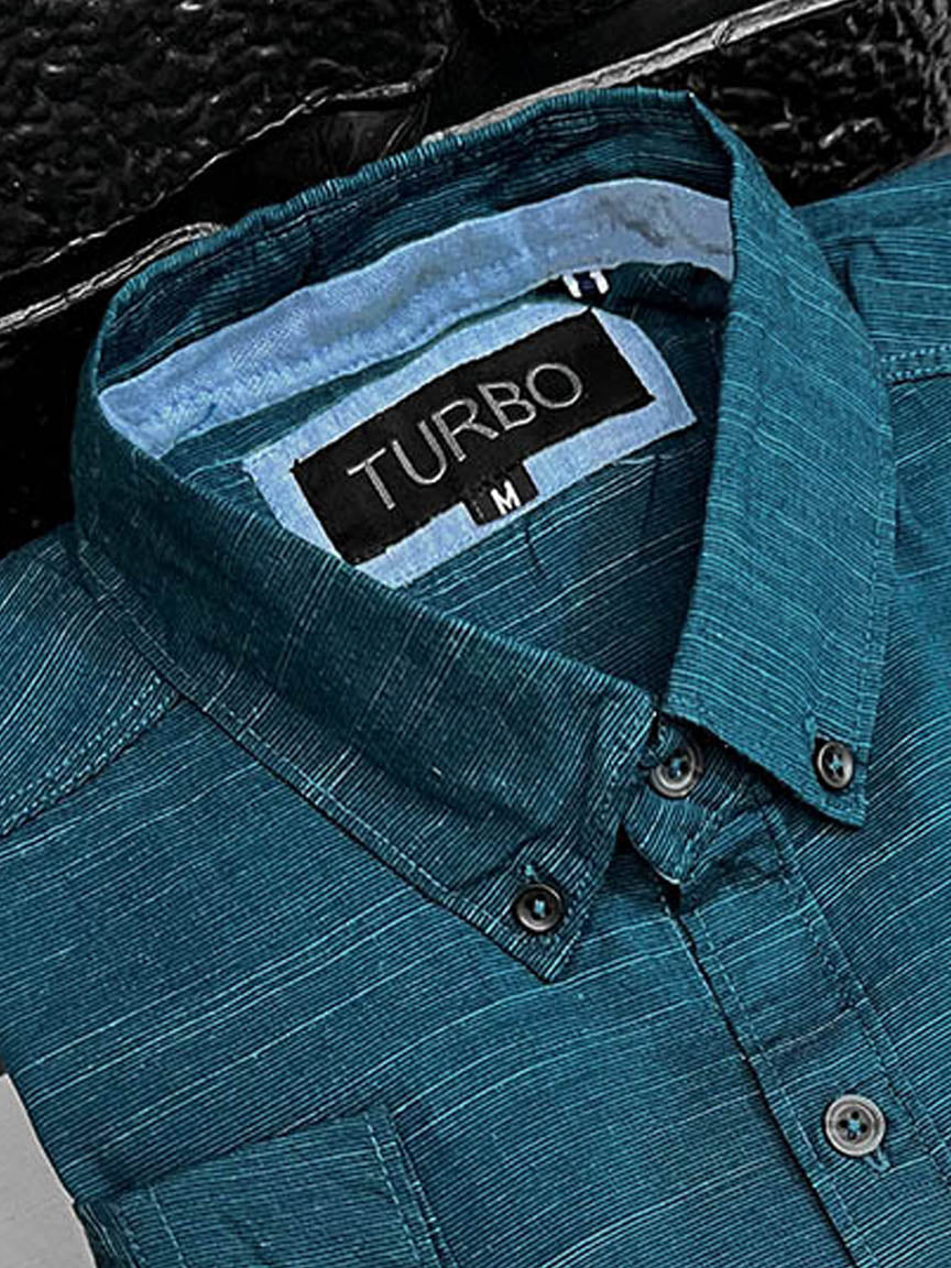 Self Textured Cotton Shirt