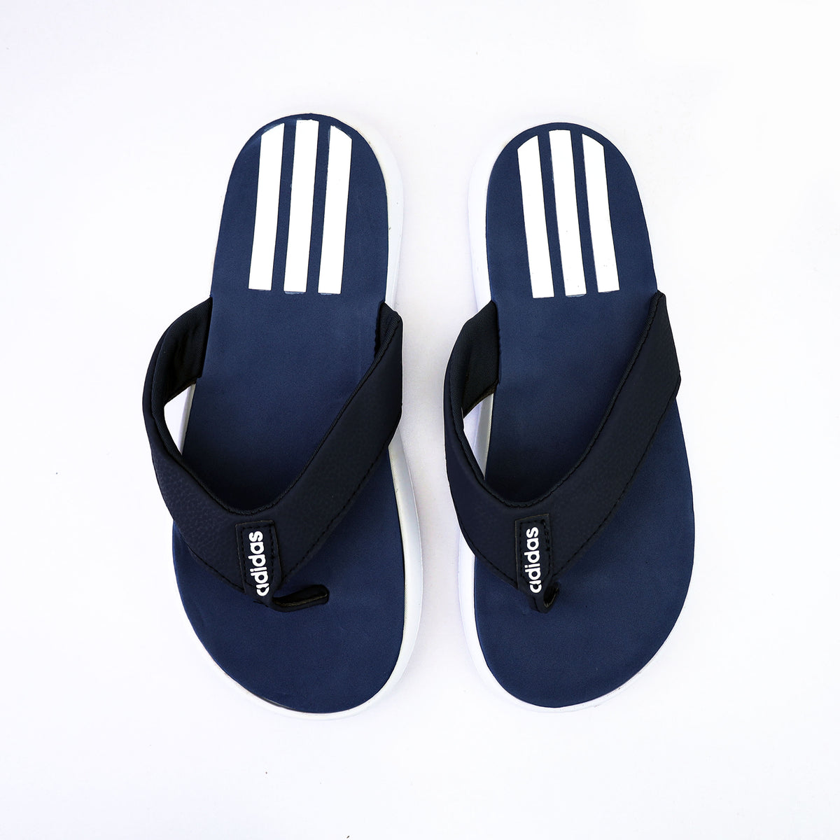 Adds V-Shaped Straps Flip Flops in Navy Blue