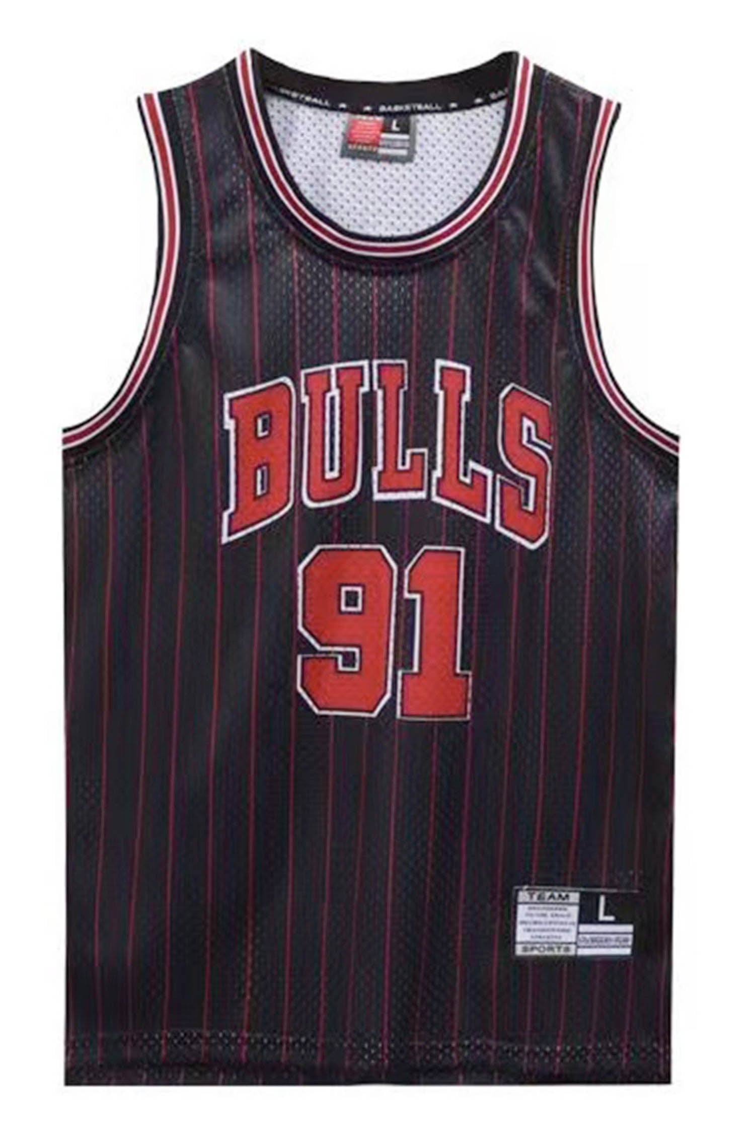 Chcago Bulls Denis Rodman 91 Men Sando