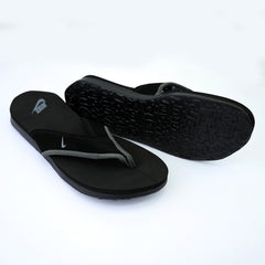 Nke V-Shaped Straps Flip Flops in Black&Grey